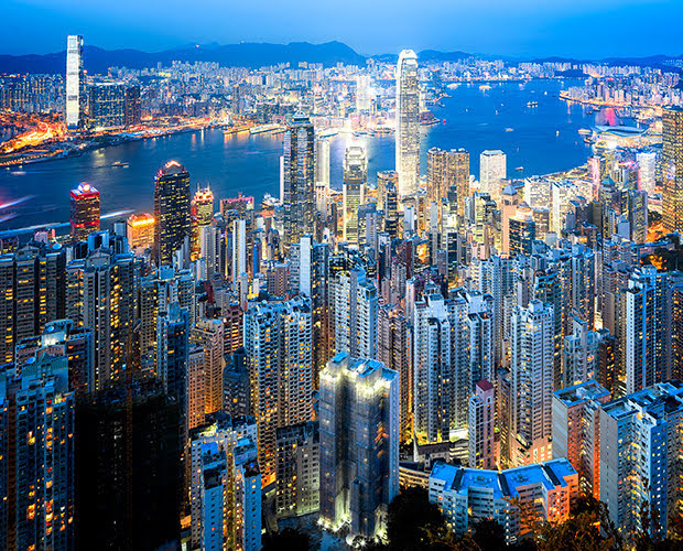City skyline alive with people, places and possibility